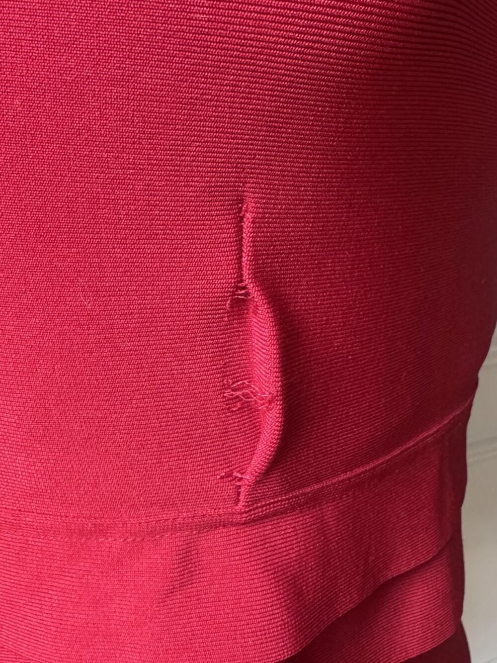 Forever 21 Red One Shoulder Bodycon Dress - Size M - Picture 3 of 5